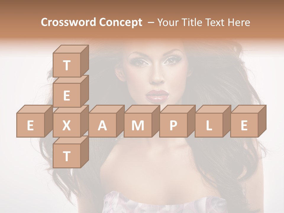 Footpath Woman Shoe PowerPoint Template