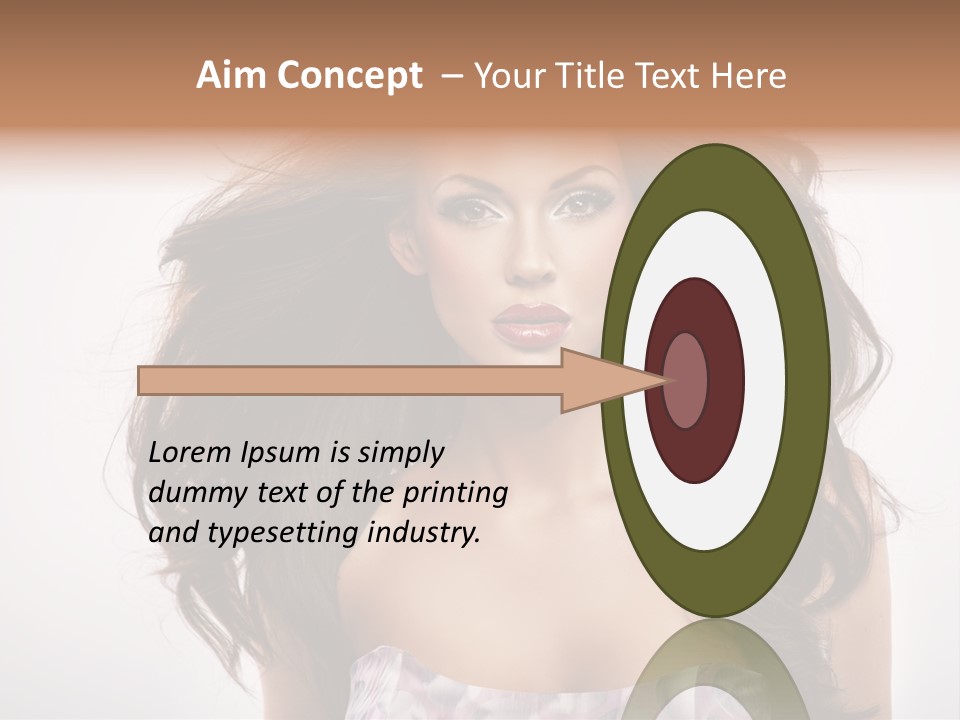 Footpath Woman Shoe PowerPoint Template