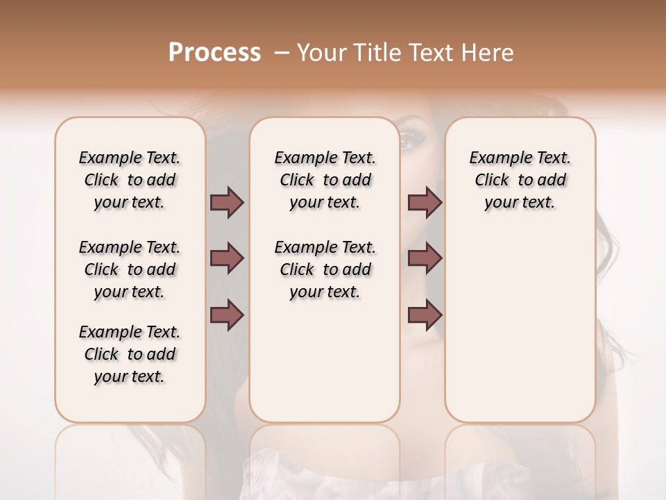 Footpath Woman Shoe PowerPoint Template