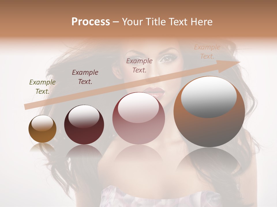 Footpath Woman Shoe PowerPoint Template