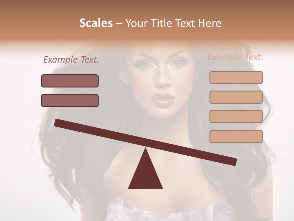 Footpath Woman Shoe PowerPoint Template