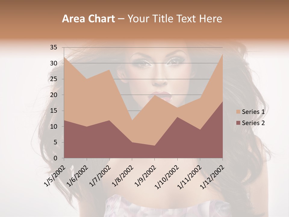 Footpath Woman Shoe PowerPoint Template