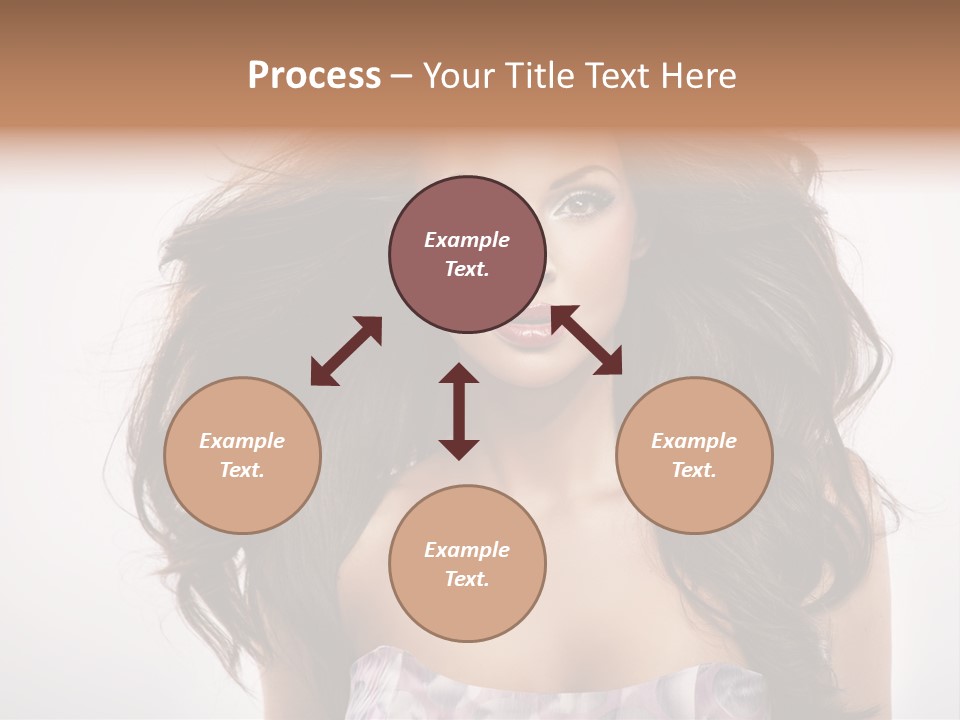 Footpath Woman Shoe PowerPoint Template