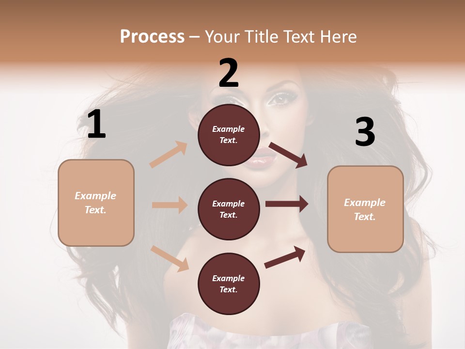 Footpath Woman Shoe PowerPoint Template