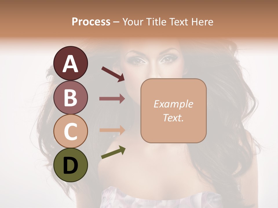 Footpath Woman Shoe PowerPoint Template