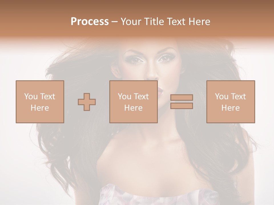 Footpath Woman Shoe PowerPoint Template