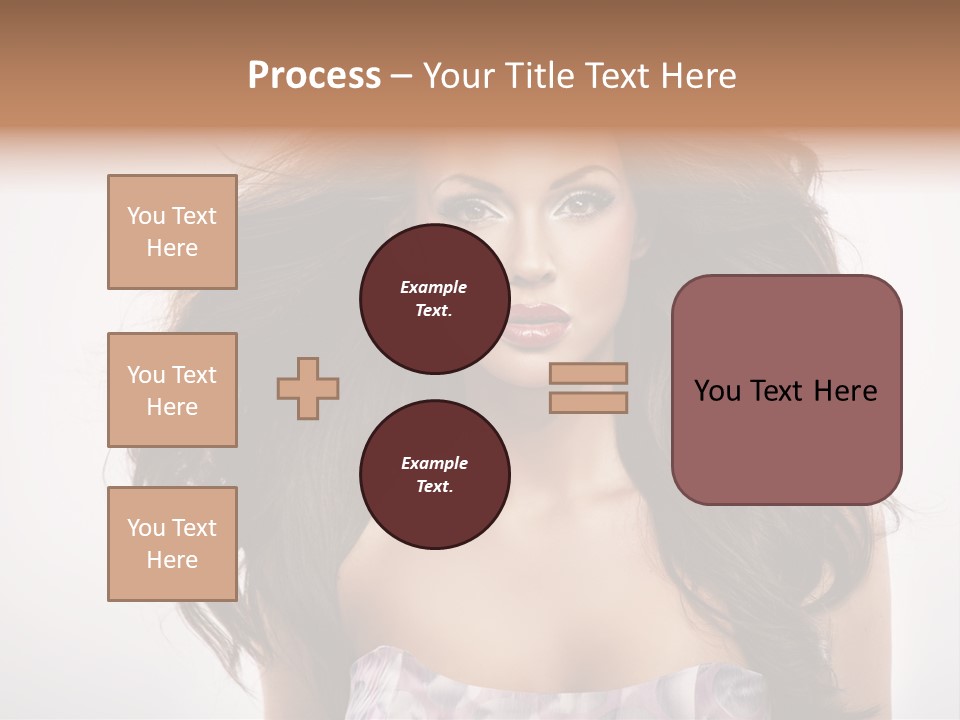 Footpath Woman Shoe PowerPoint Template