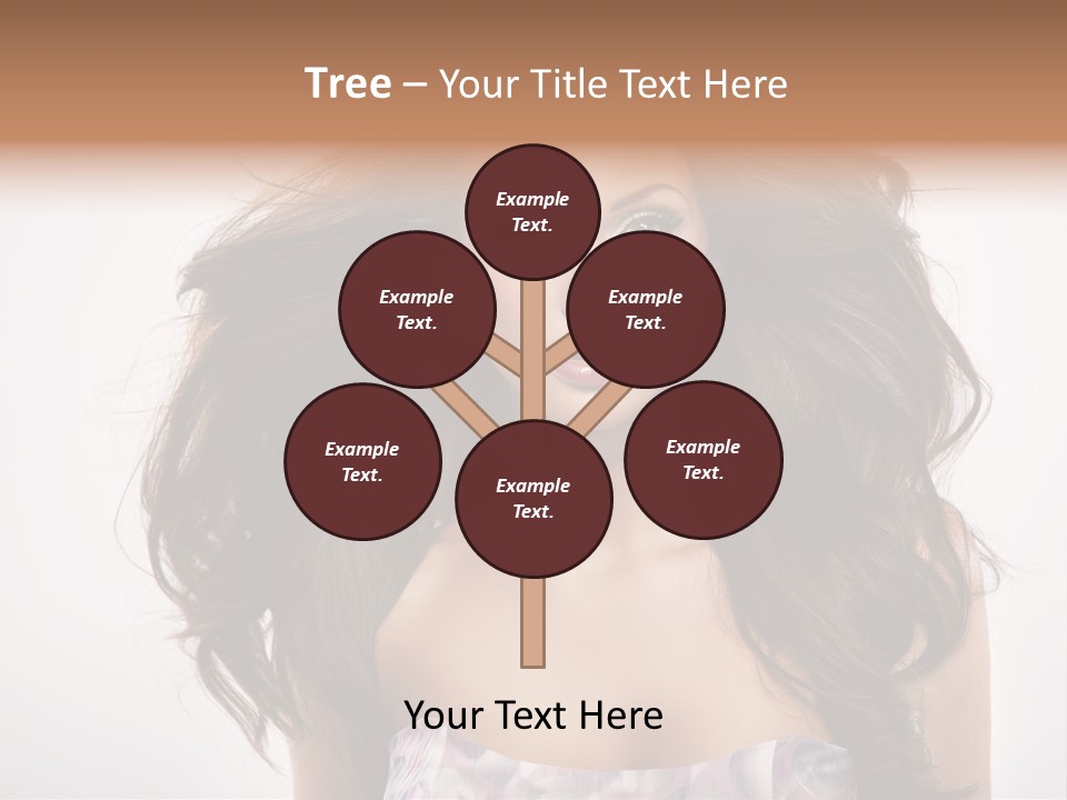 Footpath Woman Shoe PowerPoint Template