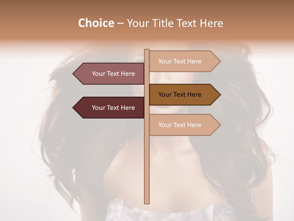 Footpath Woman Shoe PowerPoint Template