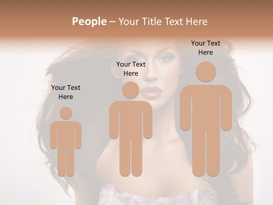 Footpath Woman Shoe PowerPoint Template