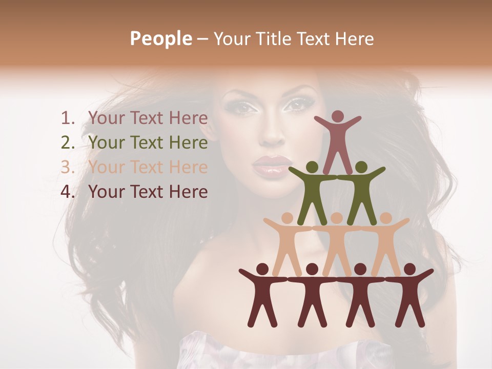 Footpath Woman Shoe PowerPoint Template