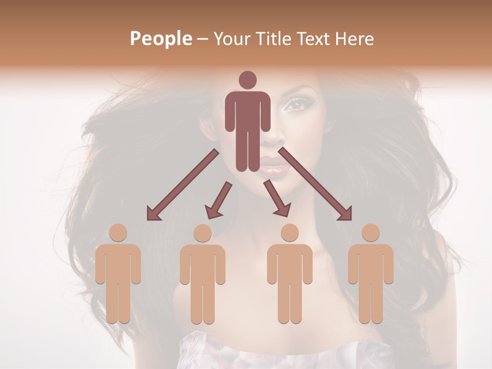 Footpath Woman Shoe PowerPoint Template