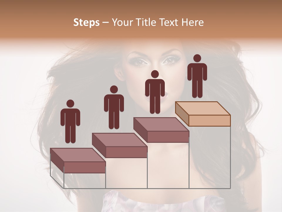 Footpath Woman Shoe PowerPoint Template