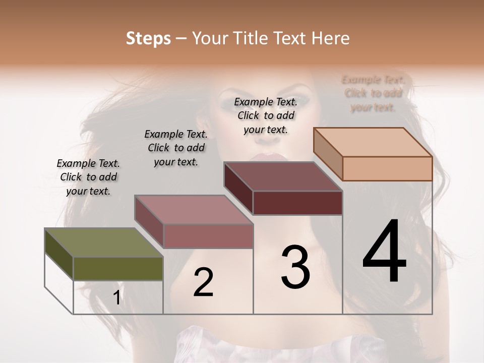 Footpath Woman Shoe PowerPoint Template