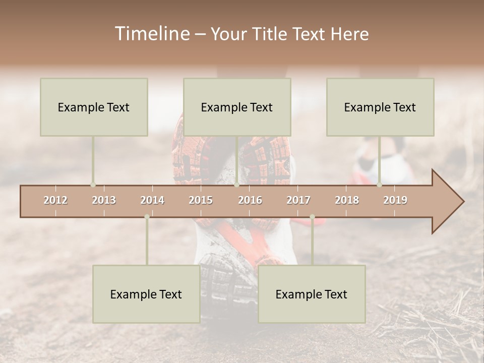 Footpath Woman Shoe PowerPoint Template