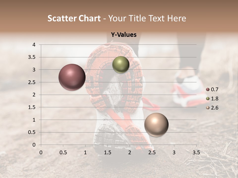 Footpath Woman Shoe PowerPoint Template