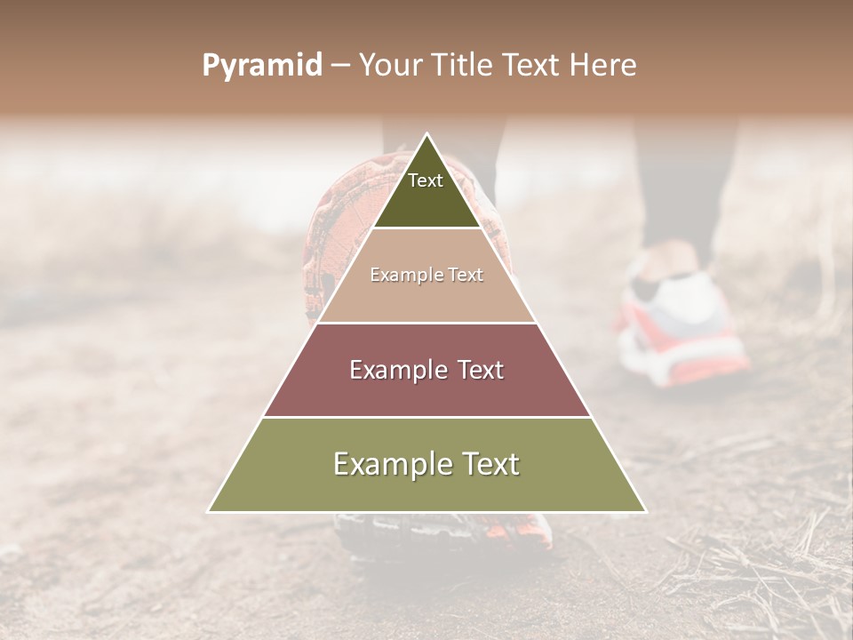 Footpath Woman Shoe PowerPoint Template