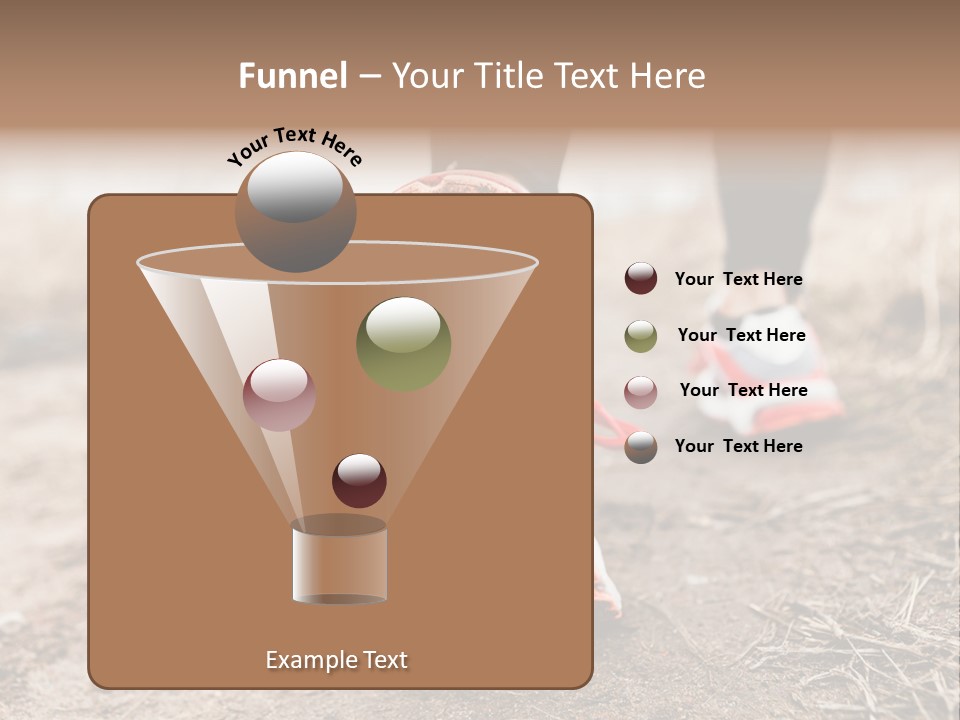 Footpath Woman Shoe PowerPoint Template