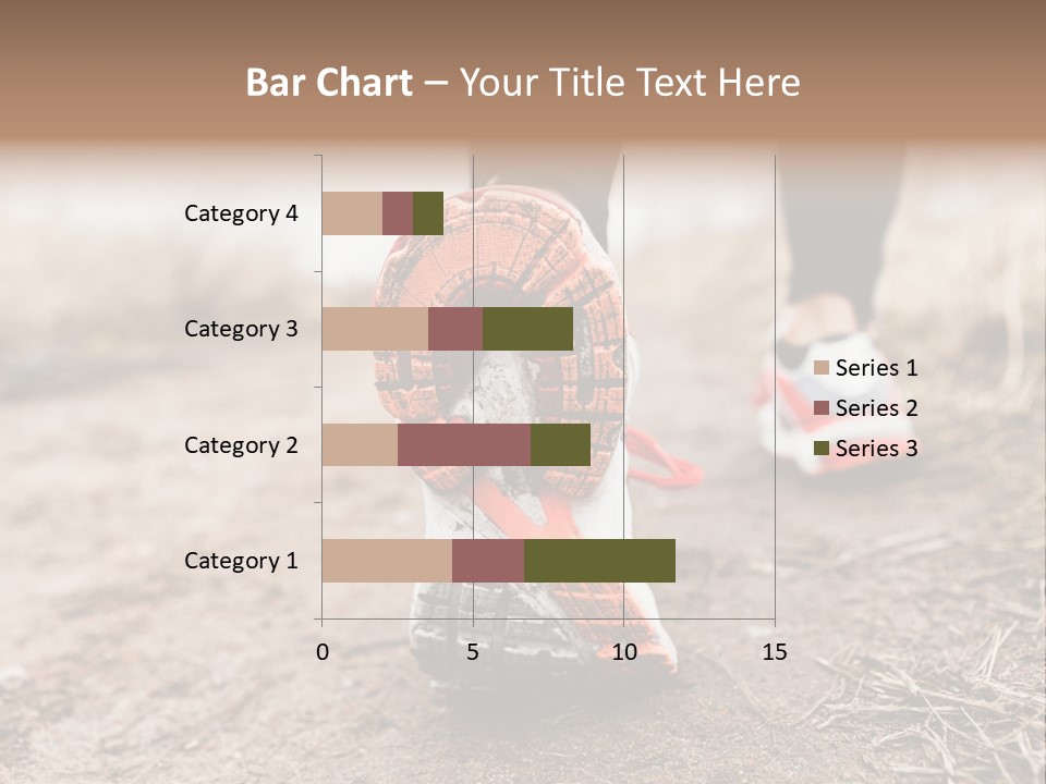 Footpath Woman Shoe PowerPoint Template