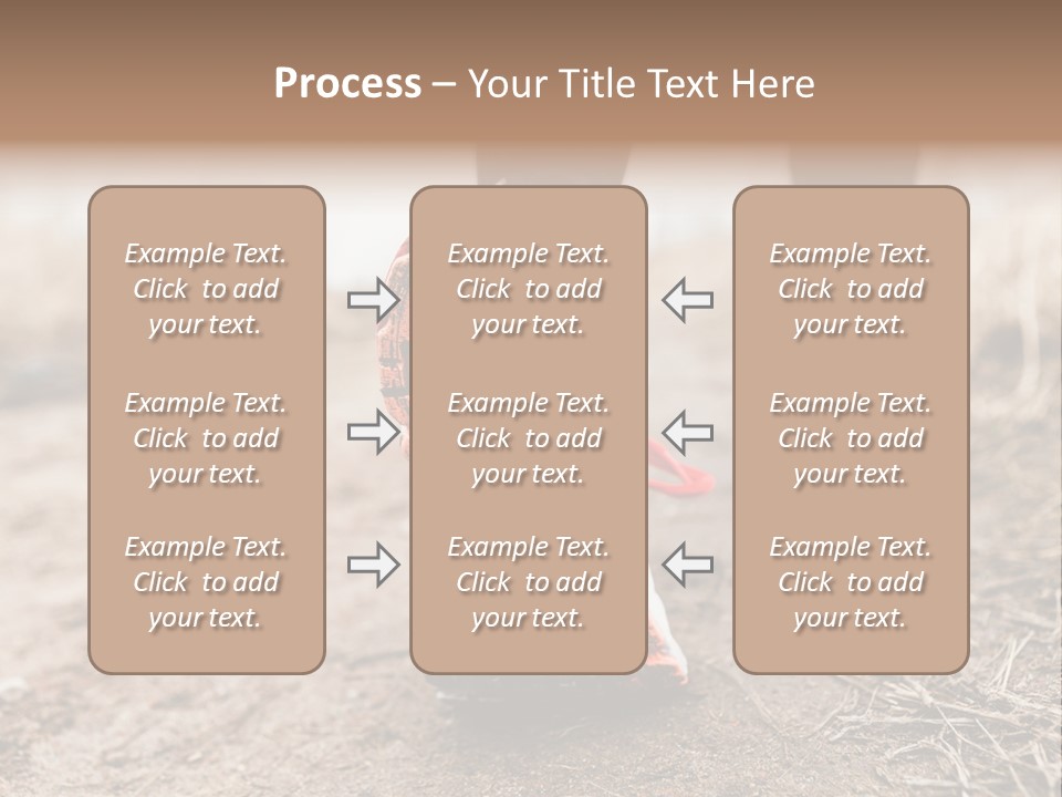 Footpath Woman Shoe PowerPoint Template