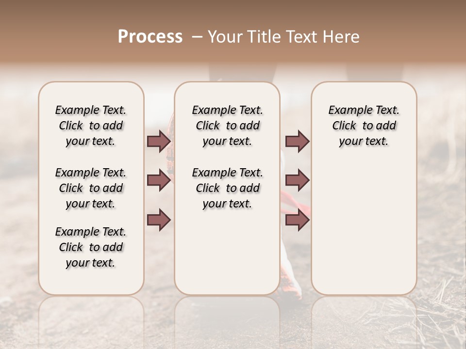 Footpath Woman Shoe PowerPoint Template