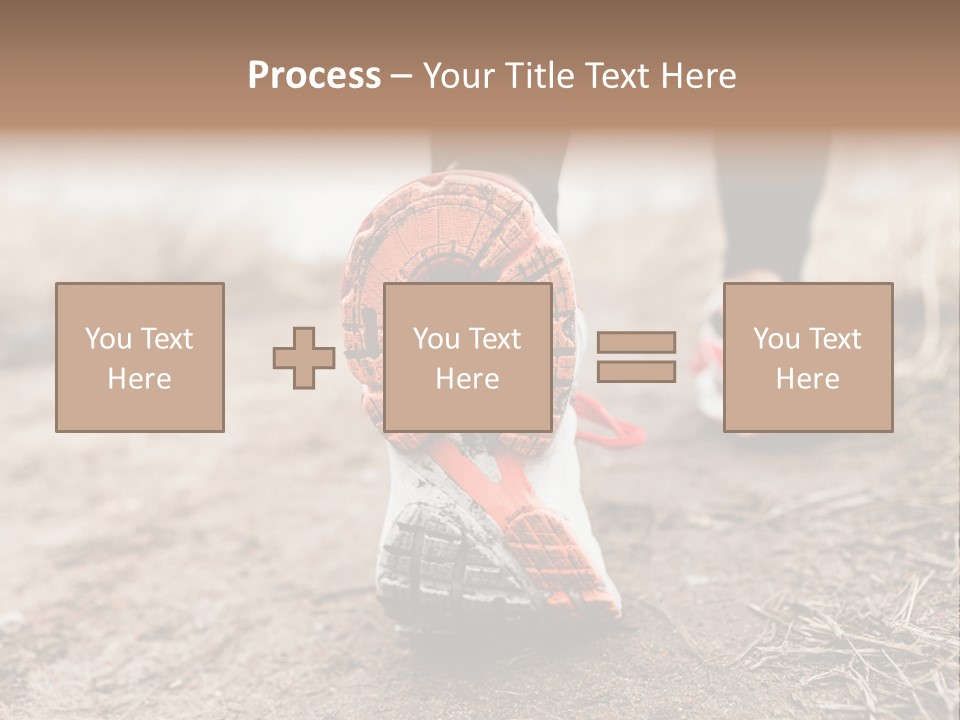 Footpath Woman Shoe PowerPoint Template