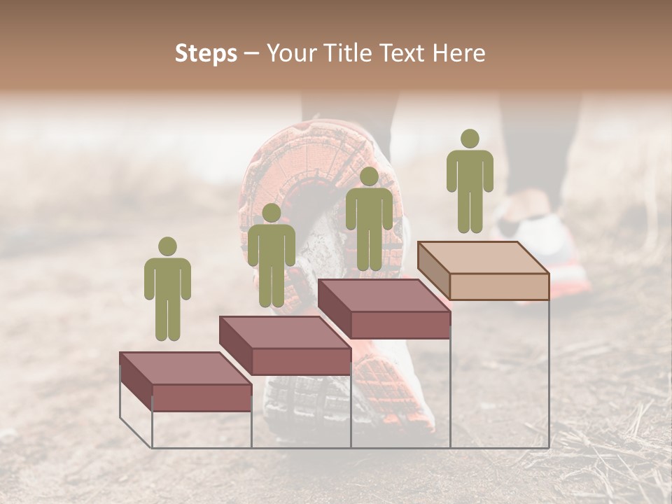 Footpath Woman Shoe PowerPoint Template