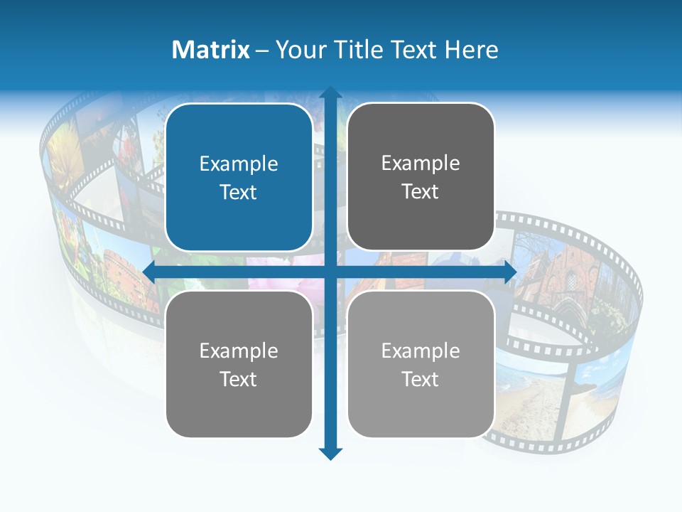 Roll Filmstrip Entertainment PowerPoint Template