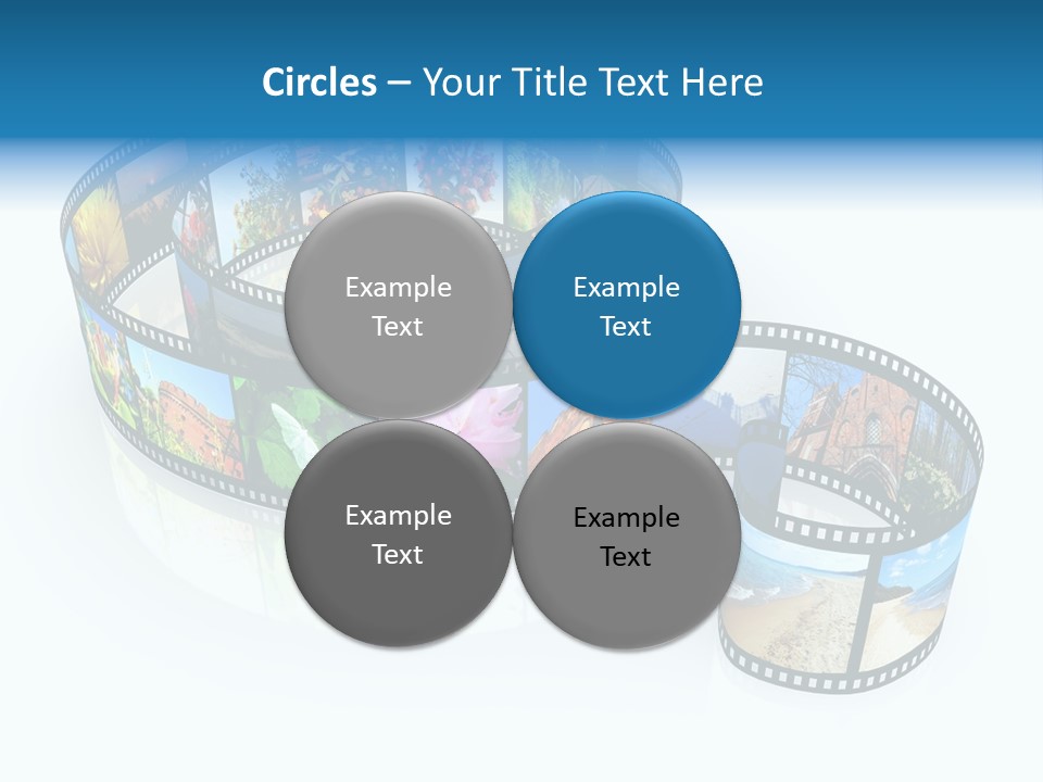 Roll Filmstrip Entertainment PowerPoint Template