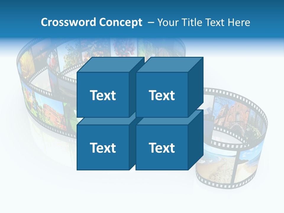 Roll Filmstrip Entertainment PowerPoint Template