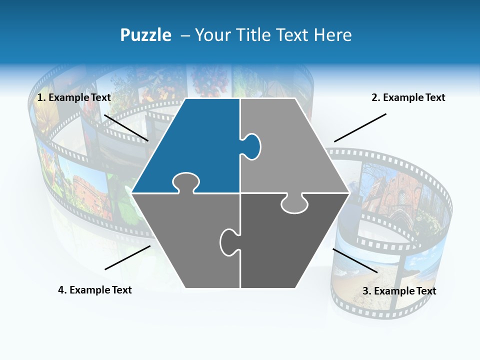 Roll Filmstrip Entertainment PowerPoint Template