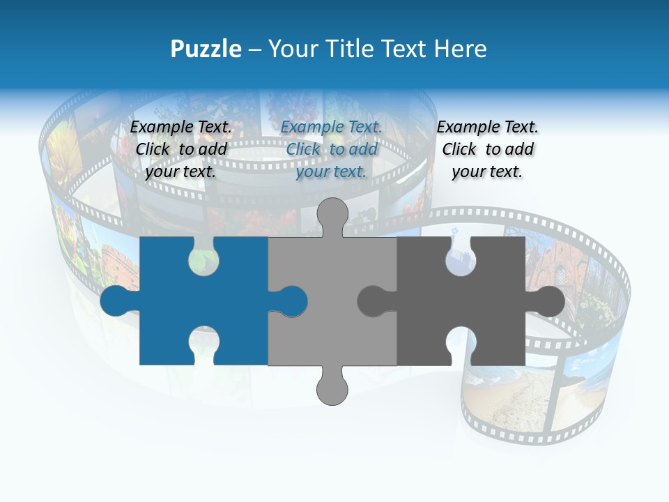 Roll Filmstrip Entertainment PowerPoint Template