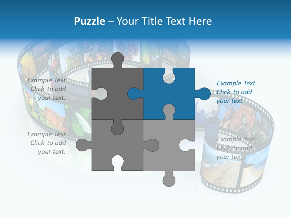 Roll Filmstrip Entertainment PowerPoint Template