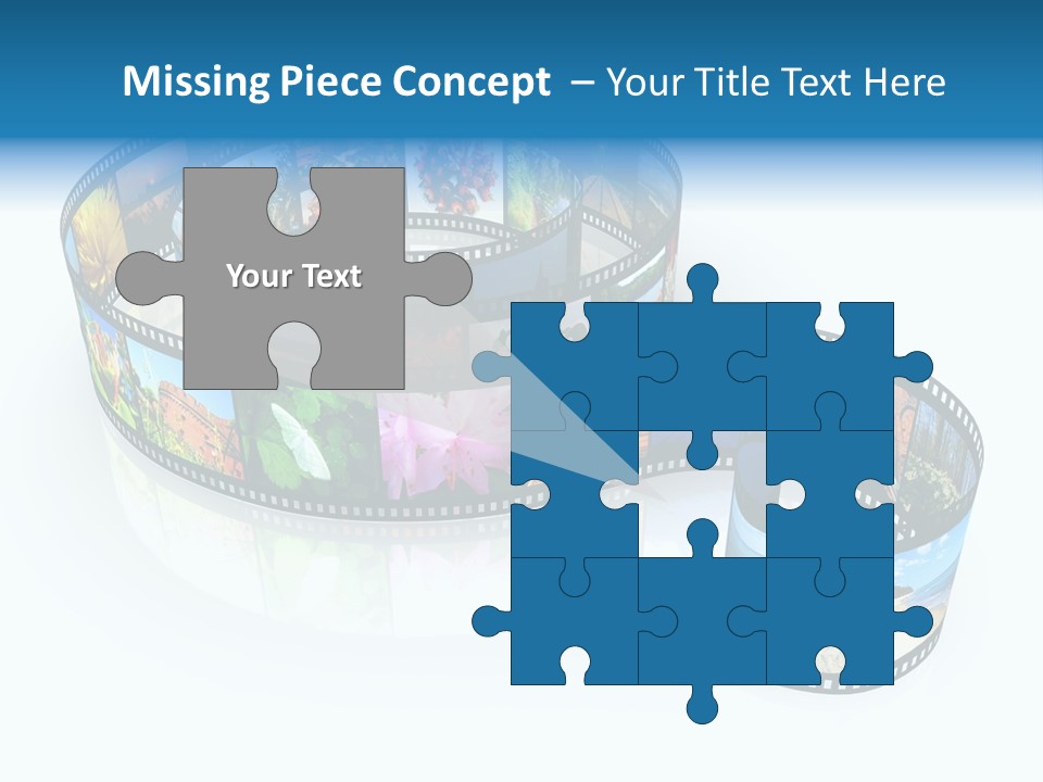 Roll Filmstrip Entertainment PowerPoint Template