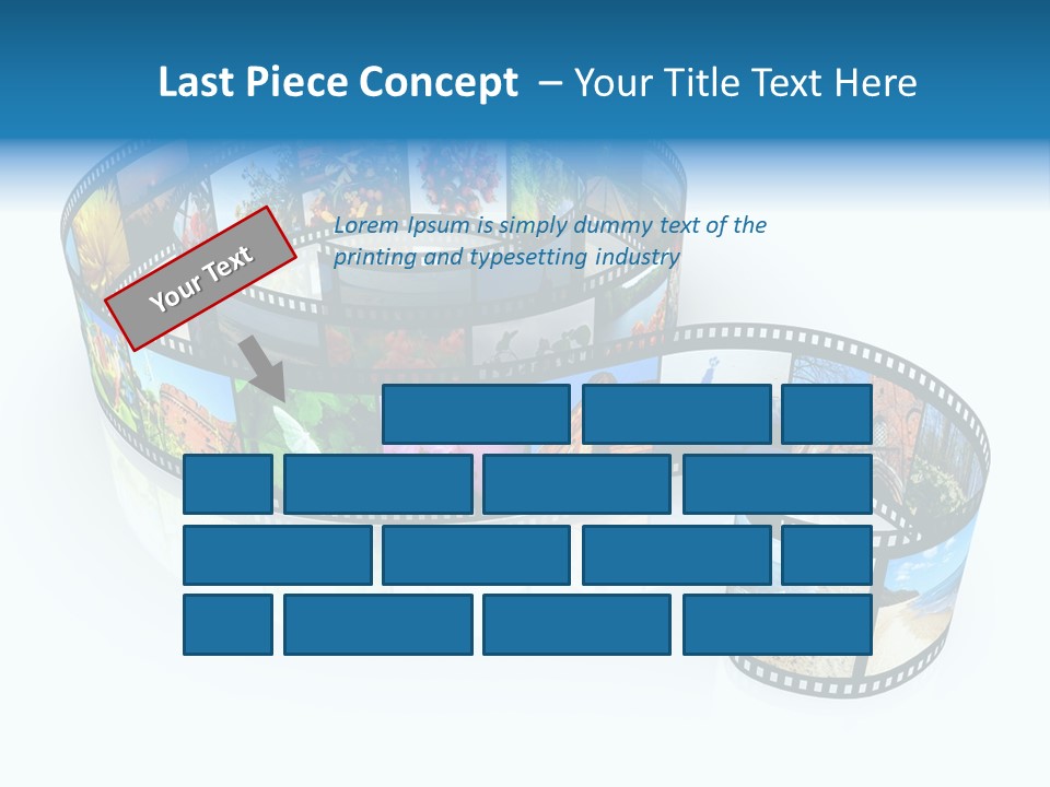 Roll Filmstrip Entertainment PowerPoint Template