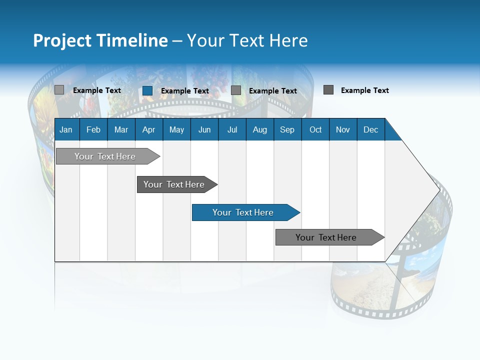 Roll Filmstrip Entertainment PowerPoint Template