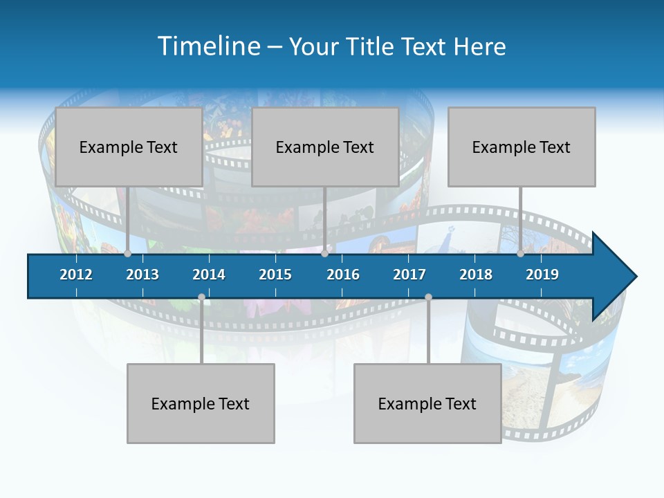 Roll Filmstrip Entertainment PowerPoint Template