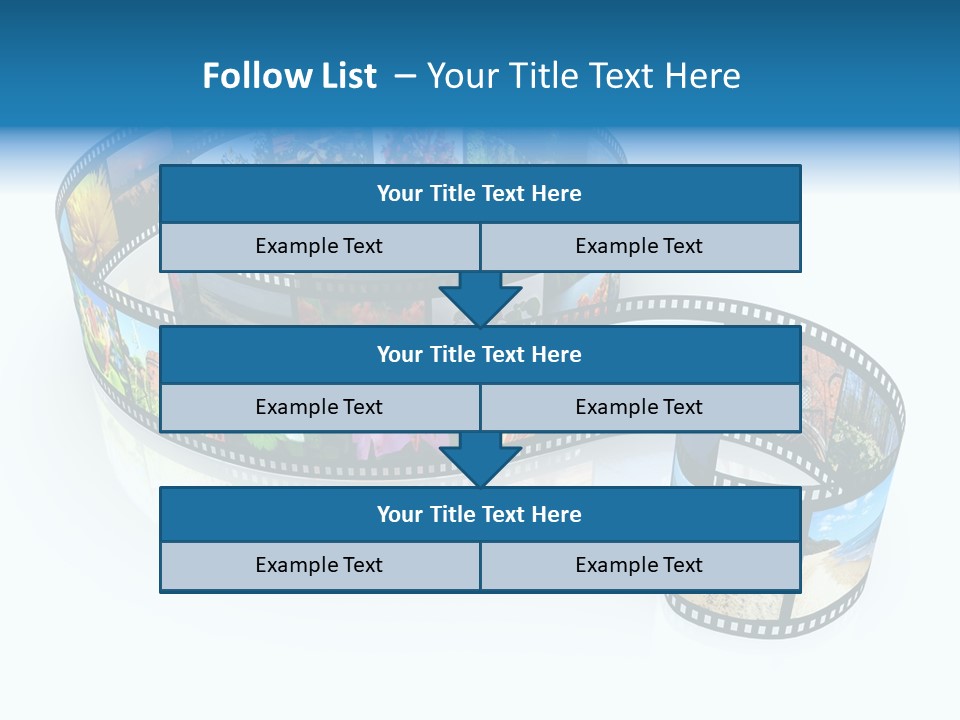 Roll Filmstrip Entertainment PowerPoint Template