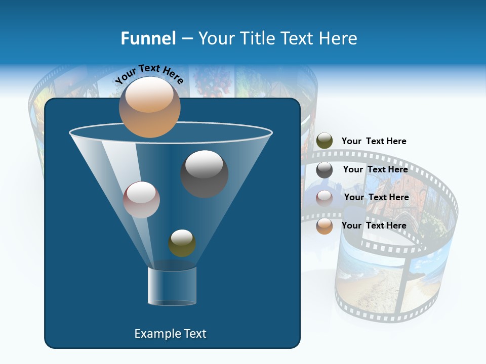 Roll Filmstrip Entertainment PowerPoint Template