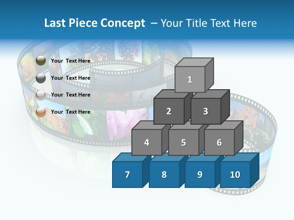 Roll Filmstrip Entertainment PowerPoint Template