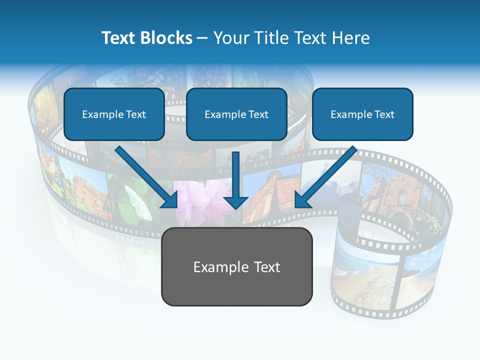 Roll Filmstrip Entertainment PowerPoint Template
