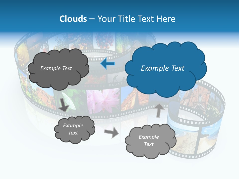 Roll Filmstrip Entertainment PowerPoint Template