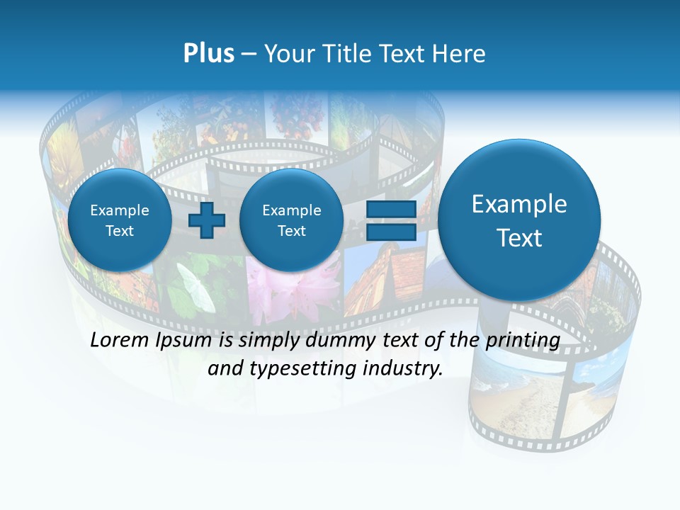 Roll Filmstrip Entertainment PowerPoint Template