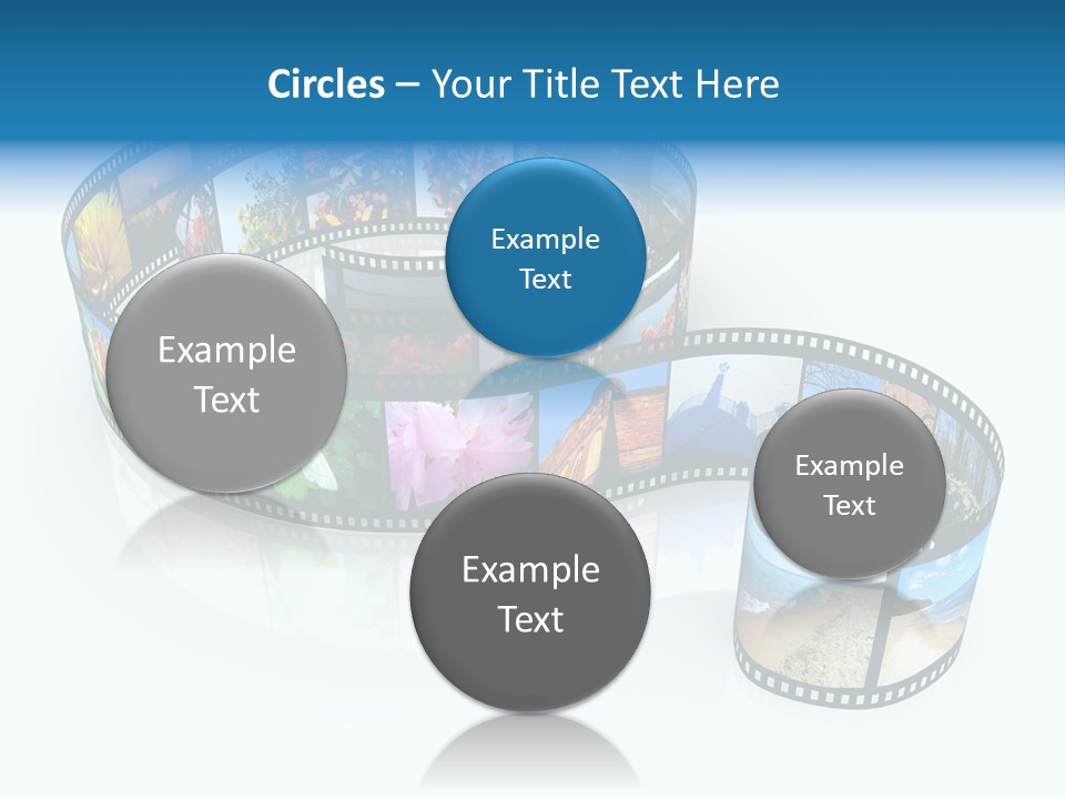 Roll Filmstrip Entertainment PowerPoint Template