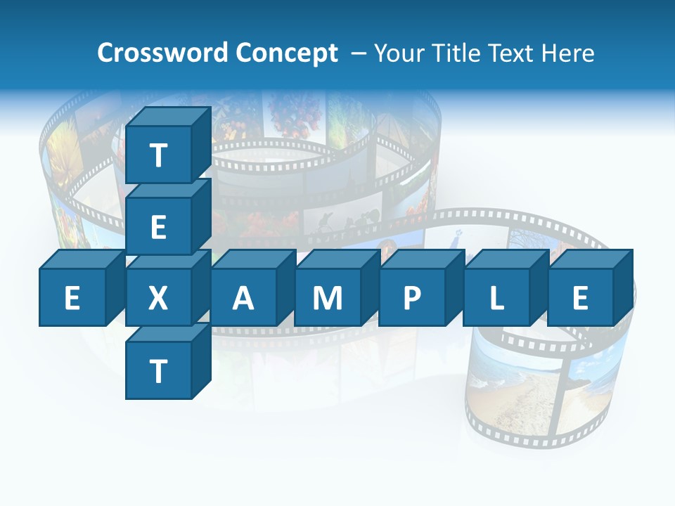 Roll Filmstrip Entertainment PowerPoint Template