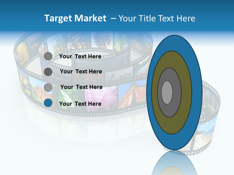 Roll Filmstrip Entertainment PowerPoint Template