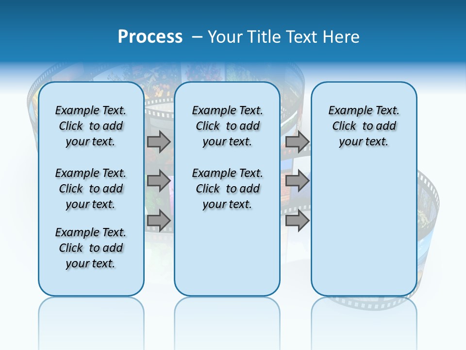 Roll Filmstrip Entertainment PowerPoint Template