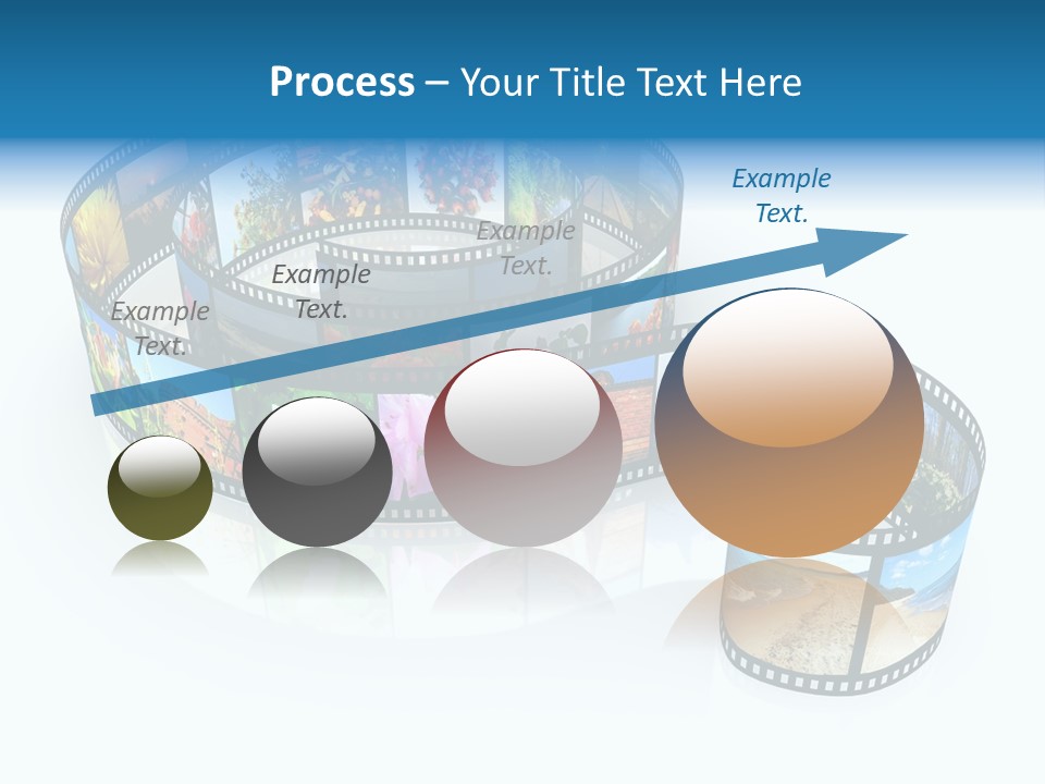 Roll Filmstrip Entertainment PowerPoint Template
