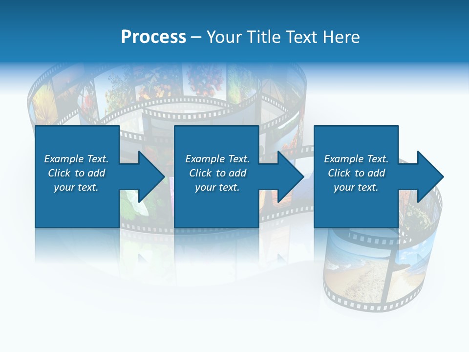 Roll Filmstrip Entertainment PowerPoint Template