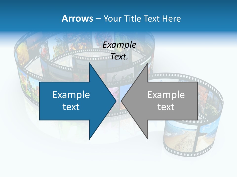 Roll Filmstrip Entertainment PowerPoint Template